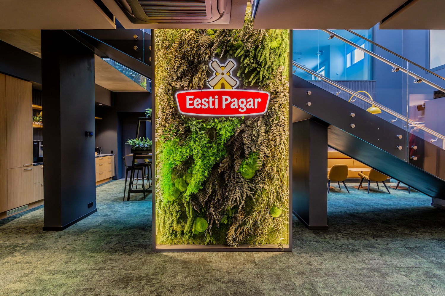 Cristella uue kontorihoone interjöör